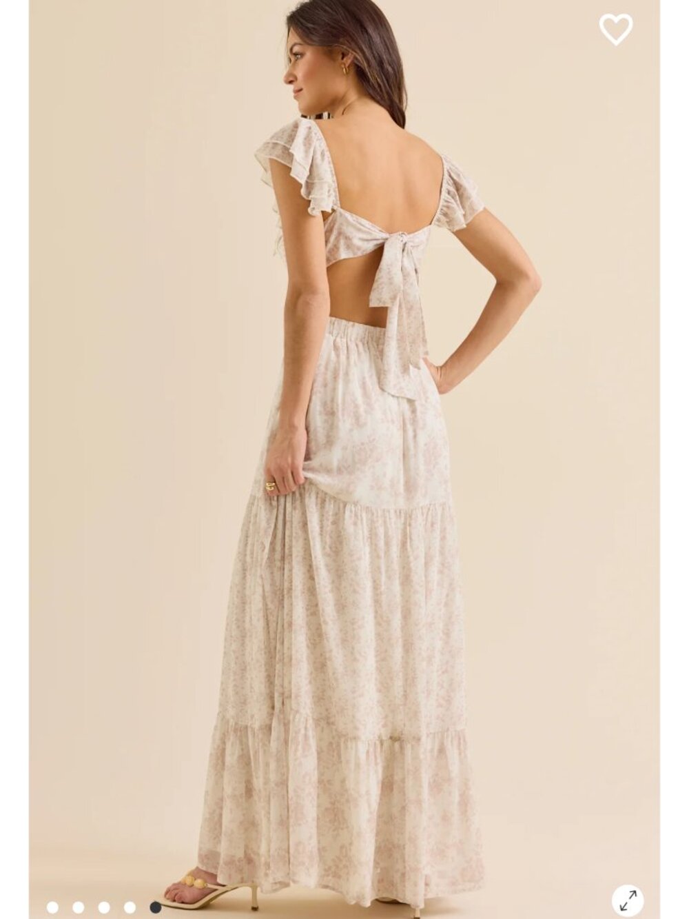 Altar'd State Cream Floral Maxi Dress - Picture 5 of 5